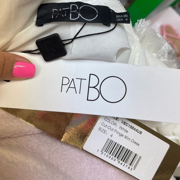 PatBo
Cut-Out Fringe Mini Dress - ivory - Picture 10 of 10